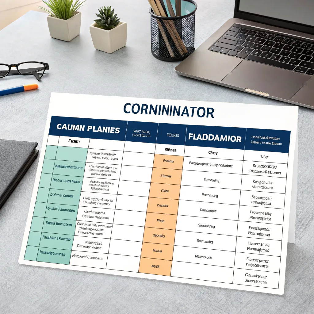 Comparison chart between planner and coordinator